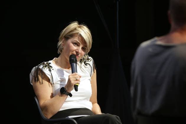 15 08 2023 Dortmund The Ruhr Tourism and the German Football Museum kicked off a series of talks at the Dortmund Football Museum As part of Ruhr Football, various players tell presenter Sabine Heinrich how much soccer has accompanied their live