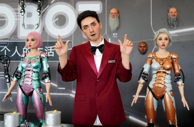 Bilder des Jahres 2023, News 08 August News Themen der Woche KW33 News Bilder des Tages (230816) -- BEIJING, Aug. 16, 2023 -- Humanoid robots perform at the World Robot Conference 2023 in Beijing, capital of China, Aug. 16, 2023. The World Robot Conference 2023 opened here Wednesday, showcasing cutting-edge achievements and the latest robot industry exhibits. ) CHINA-BEIJING-2023 WORLD ROBOT CONFERENCE (CN) WangxYuguo 