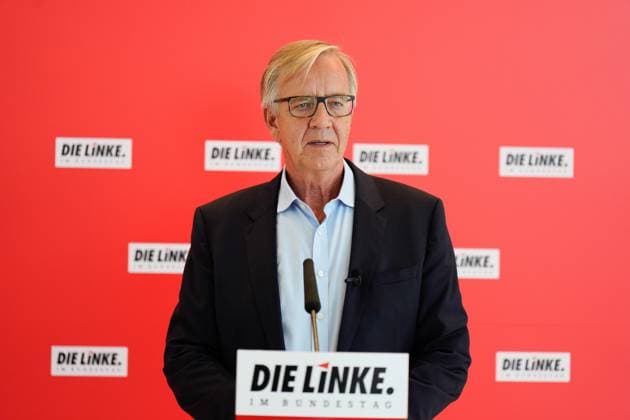 News Themen der Woche KW33 News Bilder des Tages Pressestatement, Dietmar Bartsch, Vorsitzender der Fraktion Die Linke Pressestatement, Dietmar Bartsch, Vorsitzender der Fraktion Die Linke, 16.8.2023 Berlin Berlin GER *** Press statement, Dietmar Bartsch, Chairman of the parliamentary group Die Linke Press statement, Dietmar Bartsch, Chairman of the parliamentary group Die Linke, 16 8 2023 Berlin Berlin GER