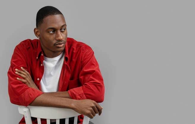 Portrait Youngster Man in Pose Copyright: imageBROKER/OleksandrxLatkun ibxole09464112.jpg ,model released, Symbolfoto ,property released