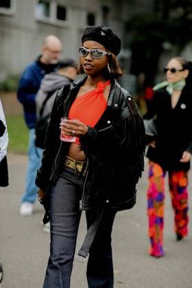 Copenhagen Fashion Week - Street Style Street style, Bambi Ih arriving at Helmstedt Spring-Summer 2024 show, during Copenhagen Fashion Week, Denmark, on August 10, 2023. Photo by Marie-Paola Bertrand-Hillion ABACAPRESS.COM Copenhagen Denmark  Copyright: xBertrand-HillionxMarie-Paola ABACAx 864210_007 Bertrand-HillionxMarie-Paola ABACAx 864210_007
