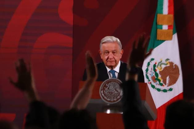Mexiko, Präsident Andres Manuel Lopez Obrador Pressekonferenz in Mexiko-Stadt Mexico s President Lopez Obrador Daily Morning Conference 16 de agosto de 2023 en Ciudad de MÃ xico, MÃ xico: El presidente de MÃ xico, AndrÃ s Manuel Lopez Obrador, habla en la conferencia mananera frente a reporteros en palacio nacional, el 16 de agosto de 2023 en la Ciudad de MÃ xico, MÃ xico. (Foto por Carlos Santiago Grupo Eyepix) Eyepix Group Copyright: xCarlosxSantiagox xEyepixxGroupx CS202308167191