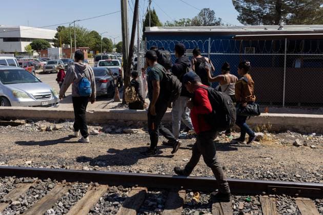 August 16, 2023, Auburn Hills, Michigan, USA: Every day, thousands of migrants arrive at the border between Mexico and the United States aboard a freight train they board in Mexico City. The train, known as La Bestia, has become one of the most frequently used modes of transportation by migrants due to its affordability. However, behind this quest for opportunities and hope, there are also heart-wrenching consequences: many individuals have suffered the loss of limbs, and in tragic cases, some have even lost their lives in the attempt. Auburn Hills USA - ZUMAp241 20230816_zip_p241_005 Copyright: xDavidxPeinadox