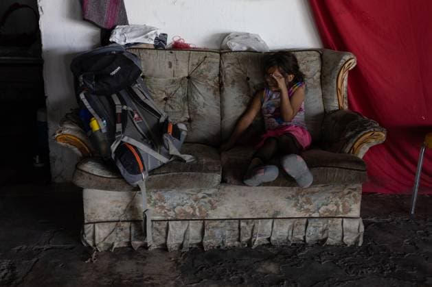 June 25, 2023, Auburn Hills, Michigan, USA: At the heart of Ciudad JuoÂ¡rez, on the border with El Paso, Texas, hundreds of migrants have found shelter in an abandoned building. Faced with the inability to camp outside due to police restrictions, these migrants have improvised a camp within the structure. This situation underscores the challenging conditions they live in, seeking security and hope in a demanding environment Auburn Hills USA - ZUMAp241 20230625_zip_p241_005 Copyright: xDavidxPeinadox