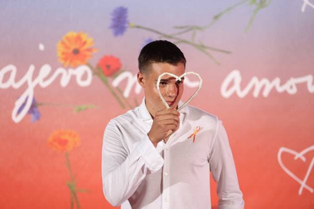 Sarajevo, 180823. Actor Jovan Ginic won The Heart of Sarajevo award at the end of Sarajevo Film Festival. Photo: Antonio Balic CROPIX Copyright: xxAntonioxBalicx xCROPIXx sff_pobjednici4-180823