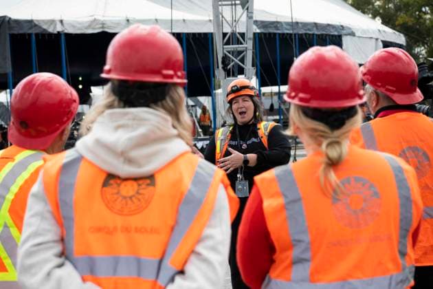 August 19, 2023, Calgary, Alberta, Canada: Cirque du Soleil and local contractors put up the big tent for the Cirque du Soleil KOOZA show in Calgary for the first time since 2019. Calgary Canada - ZUMAr123 20230819_zap_r123_003 Copyright: xBadenxRothx