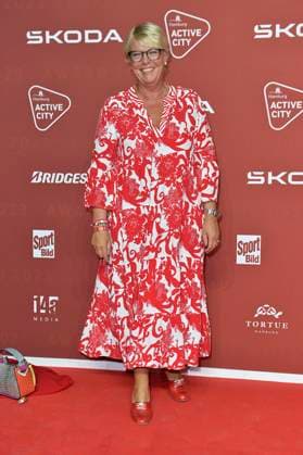 Marion Horn arriving at the SPORT BILD Awards ceremony at the Fischauktionshalle in Hamburg 21 08 2023