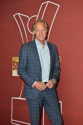 Gerhard Delling arriving at the SPORT BILD Awards ceremony at the Fischauktionshalle in Hamburg 21 08 2023