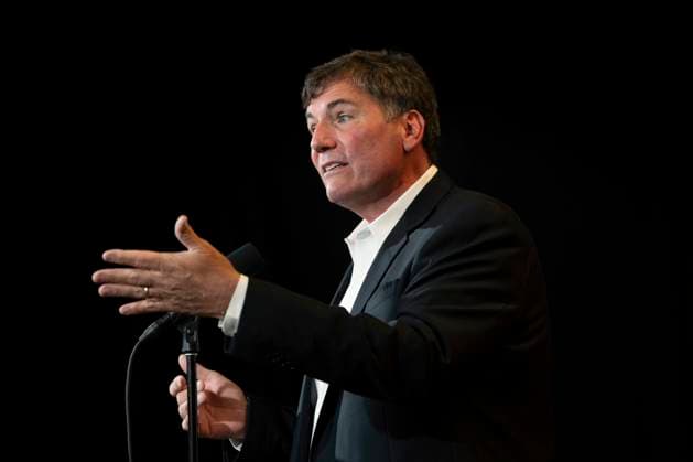 August 22, 2023, Charlottetown, PEI, Canada: Minister of Public Safety, Democratic Institutions and Intergovernmental Affairs Dominic LeBlanc speaks to reporters during the Liberal Cabinet retreat in Charlottetown, P.E.I. on Tuesday, August 22, 2023. Charlottetown Canada  - ZUMAc35_ 20230822_zaf_c35_004 Copyright: xDarrenxCalabresex
