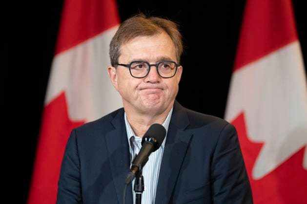 August 22, 2023, Charlottetown, PEI, Canada: Minister of Energy and Natural Resources Jonathan Wilkinson speaks to reporters during the Liberal Cabinet retreat in Charlottetown, P.E.I. on Tuesday, August 22, 2023. Charlottetown Canada  - ZUMAc35_ 20230822_zaf_c35_008 Copyright: xDarrenxCalabresex