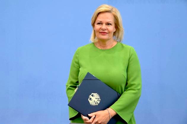 Bilder des Jahres 2023, News 08 August News Themen der Woche KW34 News Bilder des Tages Nancy Faeser bei der Bundespressekonferenz Gesetzentwurf für ein modernes Staatsangehörigkeitsrecht im Haus der Bundespressekonferenz. Berlin, 23..08.2023 *** Nancy Faeser at the Federal Press Conference Bill for a modern citizenship law in the House of the Federal Press Conference Berlin, 23 08 2023 Foto:xF.xKernx xFuturexImagex faeser_3582