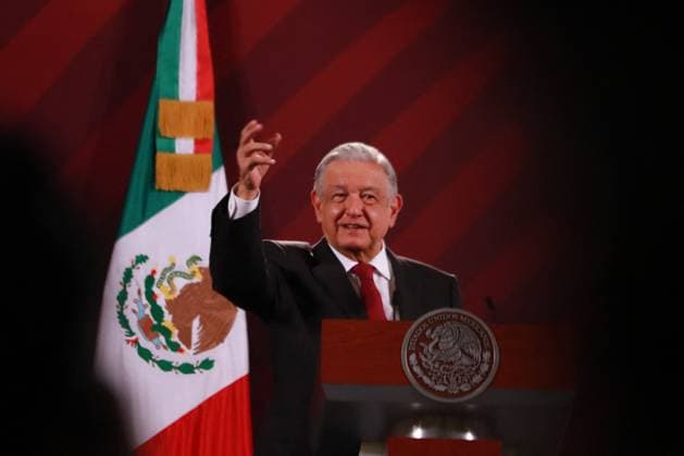 President, Lopez Obrador Offers News Conference - Mexico August 23, 2023 in Mexico City, Mexico: President of Mexico, Andres Manuel Lopez Obrador, gesticulates while speak during the briefing conference in front of reporters at the national palace on August 23, 2023 in Mexico City, Mexico. Photo by Carlos Santiago Eyepix Group ABACAPRESS.COM Mexico Mexico  Copyright: xEyepix ABACAx 864932_003 Eyepix ABACAx 864932_003