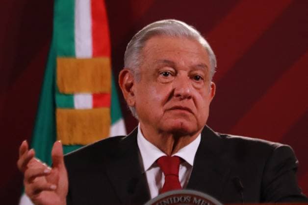 President, Lopez Obrador Offers News Conference - Mexico August 23, 2023 in Mexico City, Mexico: President of Mexico, Andres Manuel Lopez Obrador, gesticulates while speak during the briefing conference in front of reporters at the national palace on August 23, 2023 in Mexico City, Mexico. Photo by Carlos Santiago Eyepix Group ABACAPRESS.COM Mexico Mexico  Copyright: xEyepix ABACAx 864932_009 Eyepix ABACAx 864932_009