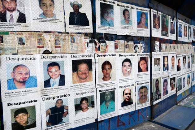 Rosendo Radilla Pacheco, 49 years since his forced disappearance in Mexico August 25, 2023, Mexico City, Mexico: The Glorieta to the Disappeared in Mexico with hundreds of photographs of disappearance victims on search sheets on Reforma avenue in Mexico City. on August 25, 2023 in Mexico City, Mexico (Photo by Luis Barron Eyepix Group). Copyright: xLuisxBarronx xEyepixxGroupx LB_20230825_RADILLA9