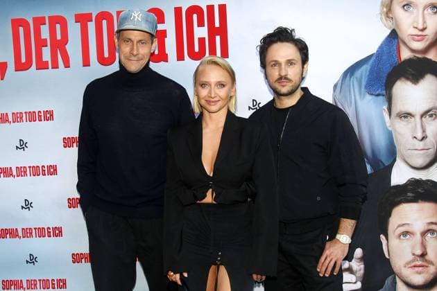 Marc Hosemann, Anna Maria Muehe and Dimitrij Schaad at the Sophia, the death I Â film premiere on 26 08 2023 in Hamburg Sophia, the death I Â film premiere in Hamburg