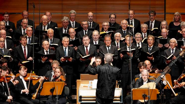 Conductor Richard Egarr Final concert Handels Messiah , K189, Schleswig Holstein Music Festival, 27 08 23 Lübeck Schleswig Holstein Germany Copyright: xAgentur54Gradx xFelixxKoenigx