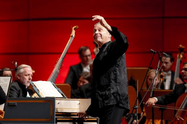 Conductor Richard Egarr Final concert Handels Messiah , K189, Schleswig Holstein Music Festival, 27 08 23 Lübeck Schleswig Holstein Germany Copyright: xAgentur54Gradx xFelixxKoenigx