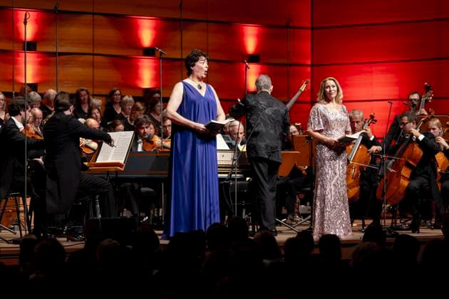Hilary Summers alto and Carolyn Sampson soprano Final concert Handels Messiah , K189, Schleswig Holstein Music Festival, 27 08 23 Lübeck Schleswig Holstein Germany Copyright: xAgentur54Gradx xFelixxKoenigx