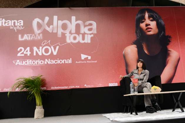 Aitana ˜Alpha Latam Tour™ Press Conference August 28, 2023, Mexico City, Mexico: Spanish singer, Aitana, attends a press conference to promote their Alpha Latam Tour concert at National Auditorium. on August 28, 2023 in Mexico City, Mexico. (Photo by Carlos Tischler Eyepix Group) Copyright: xCarlosxTischler xEyepixxGroupx CT_28082023_98032