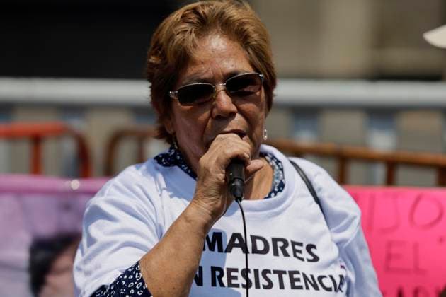 Mothers And Relatives Of Femicide Victims Demand Justice Outside The National Palace In Mexico City Mother of Paola Yazmin, a victim of femicide, demands justice outside the National Palace in Mexico City. Paola Yazmin was found dead in a cistern at the David Gomez Federal Elementary School in Chiapas on December 8, 2022, when the students were in class. Eight months after the tragic event, the family has still not found justice. Mexico City Mexico City Mexico  Copyright: xGerardoxVieyrax originalFilename: vieyra-notitle230829_npcC7.jpg