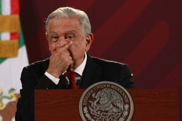 Mexican President, Lopez Obrador Daily News Conference August 30, 2023 in Mexico City, Mexico: President of Mexico, Andres Manuel Lopez Obrador, speaks during the morning briefing conference in front of reporters at the national palace. on August 30, 2023 in Mexico City, Mexico. (Photo by Carlos Santiago Eyepix Group) Copyright: xCarlosxSantiagoxRochax xEyepixxGx CS202308307287