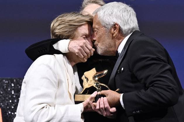 Entertainment Themen der Woche KW35 Entertainment Bilder des Tages Opening ceremony - 80th Venice International Film Festival, Venice, Italy 30 Aug 2023 Liliana Cavani Golden Lion for Lifetime Achievement, Charlotte Rampling, Roberto Cicutto during the opening ceremony - 80th Venice International Film Festival, Venice, Italy 30 Aug 2023, Credit:Maria Laura Antonelli Avalon Italy, Venice  Copyright: xMariaxLauraxAntonellix xAvalonx 0801485505