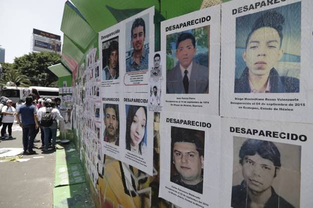 Mexiko, Internationaler Tag der Verschwundenen in Mexiko-Stadt International day of the victims of forced disappearance in Mexico August 30, 2023, Mexico City, Mexico: Relatives and activists commemorate the International Day of the Victims of Enforced Disappearance; They demand justice and investigations of their cases to locate their relatives. Protests at the Glorieta of the Disappeared in Mexico City. on August 30, 2023 in Mexico City, Mexico (Photo by Luis Barron Eyepix Group). Copyright: xLuisxBarronx xEyepixxGroupx LB_20230830_DESAPARECIDOS15