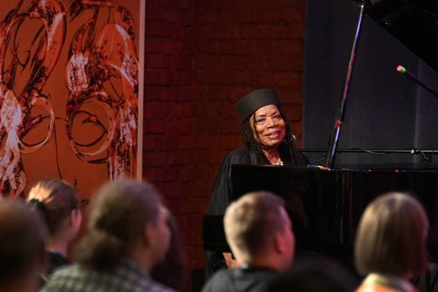 An American jazz pianist, organist, vocalist, composer, and arranger Amina Claudine Myers performs during the concert Legends of Improvisation in Parnik club within the Ostrava Days Music of Today Festival in Ostrava, Czech Republic, August 31, 2023. (CTKxPhoto JaroslavxOzana) CTKPhotoP2023090100080  CTKPhotoP2023090100080