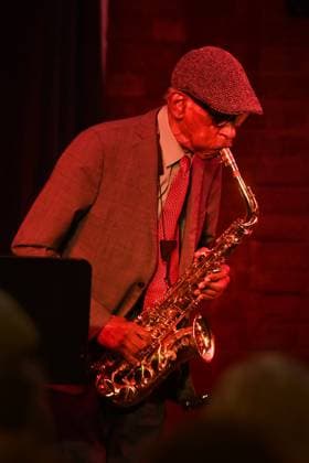 An American composer, jazz instrumentalist, and educator Roscoe Mitchell performs during the concert Legends of Improvisation in Parnik club within the Ostrava Days Music of Today Festival in Ostrava, Czech Republic, August 31, 2023. (CTKxPhoto JaroslavxOzana) CTKPhotoP2023090100357  CTKPhotoP2023090100357
