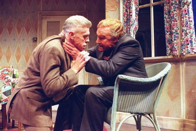 Left: NIGEL TERRY and TIMOTHY WEST British Actors In a new production of Harold Pinter s play The Birthday Party COMPULSORY CREDIT: UPPA Photoshot Photo UGL 016061 C-14a 21.04.1999 Left: NIGEL TERRY and TIMOTHY WEST British Actors In a new production of Harold Pinter s play The Birthday Party COMPULSORY CREDIT: Starstock Photoshot Photo UGL 016061 C-14a 21.04.1999, Credit:Photoshot Avalon United Kingdom  Copyright: xPhotoshotx xAvalonx 0502507901