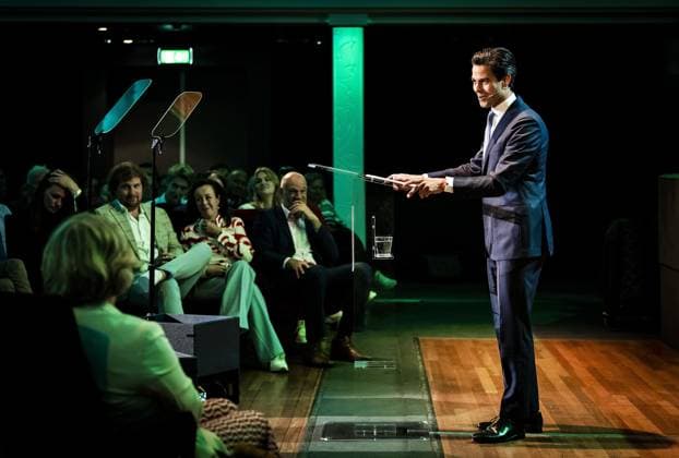 ZWOLLE - Rob Jetten, as party leader and party leader of D66, gives his first speech during a party meeting in the run-up to the House of Representatives elections. ANP REMKO DE WAAL netherlands out - belgium out  Copyright: xx x477019406x originalFilename: 477019406.jpg