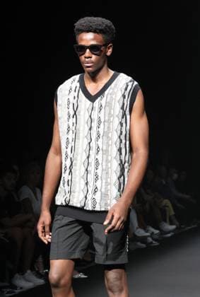 September 2, 2023, Tokyo, Japan - A model displays a creation of 1PIU1UGUALE3 GOLF 2024 Spring Summer collection designed by Tomohiro Ozawa in Tokyo on Saturday, September 2, 2023 as a part of the Fashion Week Tokyo. (photo by Yoshio Tsunoda AFLO)  , aflo_227978609.jpg,