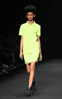 September 2, 2023, Tokyo, Japan - A model displays a creation of 1PIU1UGUALE3 GOLF 2024 Spring Summer collection designed by Tomohiro Ozawa in Tokyo on Saturday, September 2, 2023 as a part of the Fashion Week Tokyo. (photo by Yoshio Tsunoda AFLO)  , aflo_227978616.jpg,