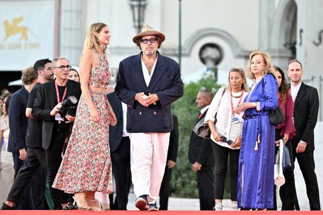 Kineo Prize, Venice Film Festival, Italy - 02 Sep 2023 Julian Schnabel with his wife Jacqueline Beaurang during Kineo Prize. 80th Venice International Film Festival on September 2, 2023 in Venice, Italy, Credit:Maria Laura Antonelli Avalon Italy, Venice  Copyright: xMariaxLauraxAntonellix xAvalonx 0802405764