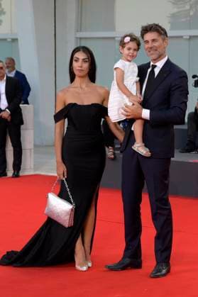 Fabio Fulco with wife Veronica Papa and daughter Agnes at the presentation of the Kineo Award 2023 at the Biennale di Venezia 2023 80 Venice International Film Festival at the Palazzo del Cinema Venice, 02 09 2023 Foto:xA.xM.xTinghinox xFuturexImagex kineo_3938