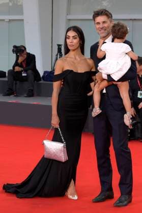 Fabio Fulco with wife Veronica Papa and daughter Agnes at the presentation of the Kineo Award 2023 at the Biennale di Venezia 2023 80 Venice International Film Festival at the Palazzo del Cinema Venice, 02 09 2023 Foto:xA.xM.xTinghinox xFuturexImagex kineo_3941
