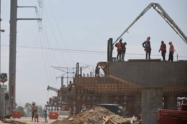 September 1, 2023, Tijuana, Baja California, Mexico: The construction of the Tijuana Otay II US-Mexico Port of Entry checkpoint, which is being executed by engineers from the Mexican Ministry of National Defense, has progressed extensively as they expect it to be completed by December of this year, even before the United States, which now is estimated that said US side of the port of entry could open in 2026 and not at the end of 2024. Tijuana Mexico - ZUMAm180 20230901_zip_m180_018 Copyright: xCarlosxA.xMorenox