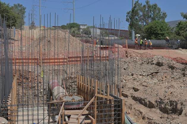 September 1, 2023, Tijuana, Baja California, Mexico: The construction of the Tijuana Otay II US-Mexico Port of Entry checkpoint, which is being executed by engineers from the Mexican Ministry of National Defense, has progressed extensively as they expect it to be completed by December of this year, even before the United States, which now is estimated that said US side of the port of entry could open in 2026 and not at the end of 2024. The construction of the Otay II port of entry was achieved through a binational agreement with the US, mainly with California. On October 24, 2022, the government of Mexico and California signed an agreement regarding the new Otay II Ã¢â‚¬ Otay Mesa East international border crossing and port, which will h - ZUMAm180 20230901_zip_m180_020 Copyright: xCarlosxA.xMorenox