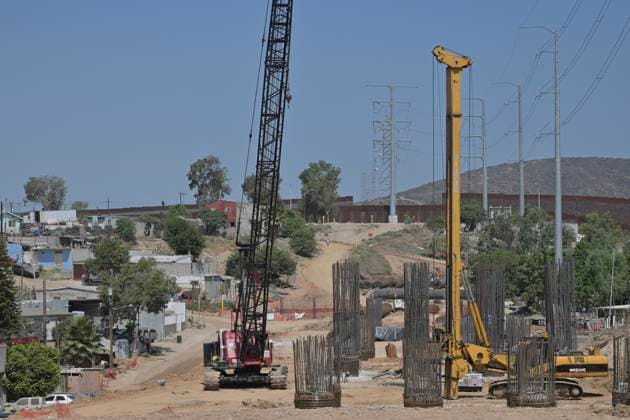 September 1, 2023, Tijuana, Baja California, Mexico: The construction of the Tijuana Otay II US-Mexico Port of Entry checkpoint, which is being executed by engineers from the Mexican Ministry of National Defense, has progressed extensively as they expect it to be completed by December of this year, even before the United States, which now is estimated that said US side of the port of entry could open in 2026 and not at the end of 2024. Tijuana Mexico - ZUMAm180 20230901_zip_m180_021 Copyright: xCarlosxA.xMorenox