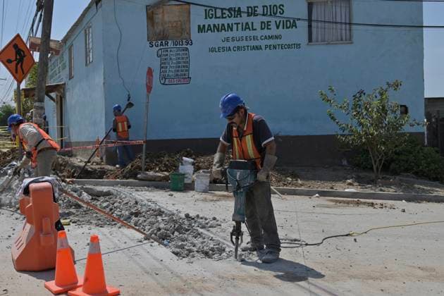September 1, 2023, Tijuana, Baja California, Mexico: The construction of the Tijuana Otay II US-Mexico Port of Entry checkpoint, which is being executed by engineers from the Mexican Ministry of National Defense, has progressed extensively as they expect it to be completed by December of this year, even before the United States, which now is estimated that said US side of the port of entry could open in 2026 and not at the end of 2024. Tijuana Mexico - ZUMAm180 20230901_zip_m180_023 Copyright: xCarlosxA.xMorenox