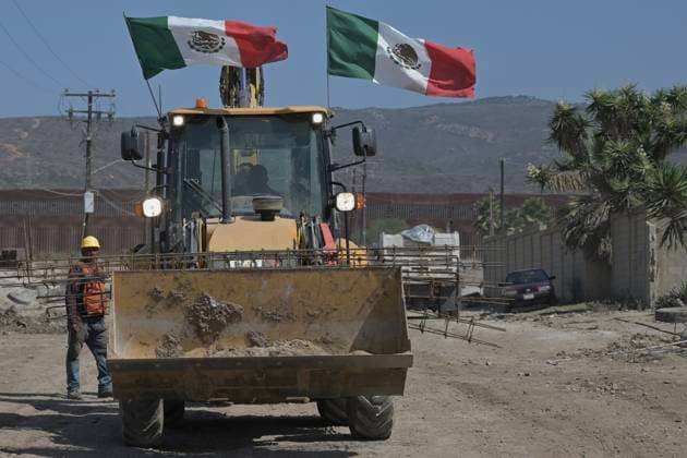 September 1, 2023, Tijuana, Baja California, Mexico: The construction of the Tijuana Otay II US-Mexico Port of Entry checkpoint, which is being executed by engineers from the Mexican Ministry of National Defense, has progressed extensively as they expect it to be completed by December of this year, even before the United States, which now is estimated that said US side of the port of entry could open in 2026 and not at the end of 2024. Tijuana Mexico - ZUMAm180 20230901_zip_m180_028 Copyright: xCarlosxA.xMorenox