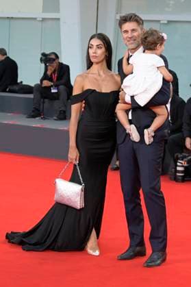 September 2, 2023, Venice Lido, Italy: Veronica Papa (l), Agnese Fulco (c) and Fabio Fulco (r) attend the red carpet of Premio Kineo at 80 Venice Film Festival at Palazzo del Cinema. Venice Lido Italy - ZUMAs197 20230902_aaa_s197_270 Copyright: xMarioxCartellix