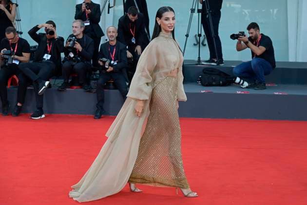 September 2, 2023, Venice Lido, Italy: Francesca Chillemi attends the red carpet of Premio Kineo at 80 Venice Film Festival at Palazzo del Cinema. Venice Lido Italy - ZUMAs197 20230902_aaa_s197_278 Copyright: xMarioxCartellix