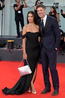 September 2, 2023, Venice Lido, Italy: Veronica Papa (l) and Fabio Fulco (r) attend the red carpet of Premio Kineo at 80 Venice Film Festival at Palazzo del Cinema. Venice Lido Italy - ZUMAs197 20230902_aaa_s197_293 Copyright: xMarioxCartellix