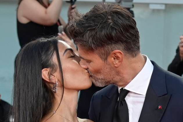 September 2, 2023, Venice Lido, Italy: Veronica Papa (l) and Fabio Fulco (r) attend the red carpet of Premio Kineo at 80 Venice Film Festival at Palazzo del Cinema. Venice Lido Italy - ZUMAs197 20230902_aaa_s197_310 Copyright: xMarioxCartellix
