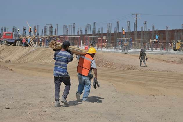 September 1, 2023, Tijuana, Baja California, Mexico: The construction of the Tijuana Otay II US-Mexico Port of Entry checkpoint, which is being executed by engineers from the Mexican Ministry of National Defense, has progressed extensively as they expect it to be completed by December of this year, even before the United States, which now is estimated that said US side of the port of entry could open in 2026 and not at the end of 2024. Tijuana Mexico - ZUMAm180 20230901_zip_m180_009 Copyright: xCarlosxA.xMorenox