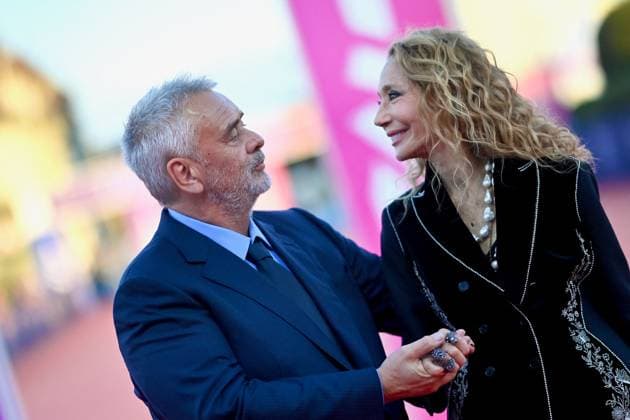 Entertainment Themen der Woche KW35 Entertainment Bilder des Tages Deauville - Dogman Premiere French film director Luc Besson poses with US actress Marisa Berenson arrives to attend the 49th edition of the American film festival in Deauville, western France on September 2, 2023. Photo by Franck Castel ABACAPRESS.COM Deauville France  Copyright: xCastelxFranck ABACAx 866084_079 CastelxFranck ABACAx 866084_079
