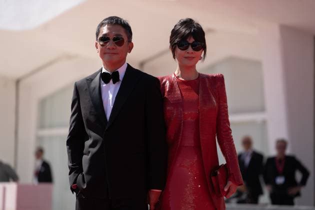 Golden Lion For Lifetime Achievement Ceremony - The 80th Venice International Film Festival Tony Leung Chiu-wai and Carina Lau Kar-ling attend a red carpet for the Golden Lion For Lifetime Achievement Award & The Lion s Share: A History Of The Mostra at the 80th Venice International Film Festival on September 02, 2023 in Venice, Italy Venice Italy  Copyright: xLucaxCarlinox originalFilename: carlino-notitle230902_npKfs.jpg