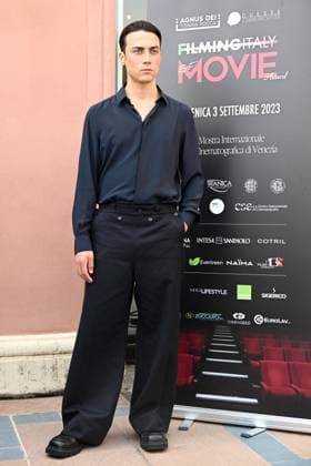 Venice, 80th Venice Film Festival 2023. Day 5 - Photocall Filming Italy Movie Venice, 80th Venice Film Festival 2023. Day 5 - Photocall Filming Italy Movie. In the photo Matteo Paolillo Venice -  Copyright: xIPA ABACAx BRIPA20230903_627 IPA ABACAx BRIPA20230903_627