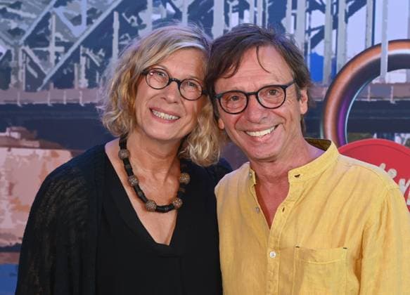 Musiker Purple Schulz und seine Frau Eri Erika kommt zur Premiere des Köln Musical Himmel und Kölle *** Musician Purple Schulz and his wife Eri Erika comes to the premiere of Cologne musical Himmel und Kölle